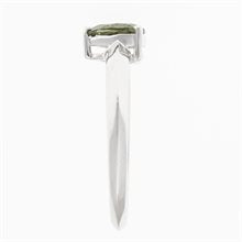 Silver ring mit moldavite R10