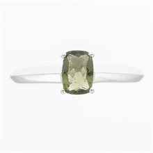 Anello Argento con moldavite R12