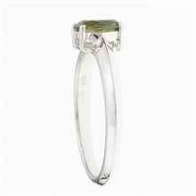 Anello Argento con moldavite R12