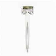 Anello Argento con moldavite R12