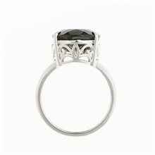 Silver ring with moldavite 29