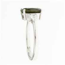 Anello Argento con moldavite e zirconi 983