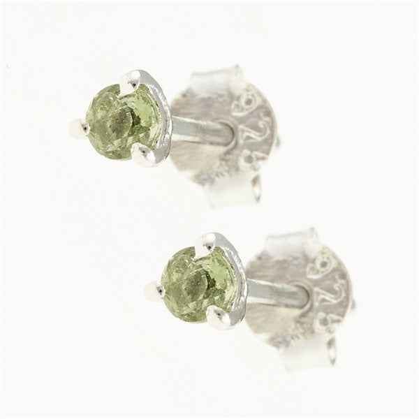 Orecchini in argento con Moldaviti 012