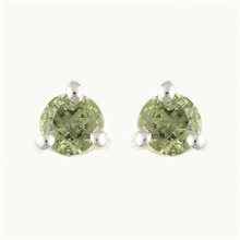 Orecchini in argento con Moldaviti 012