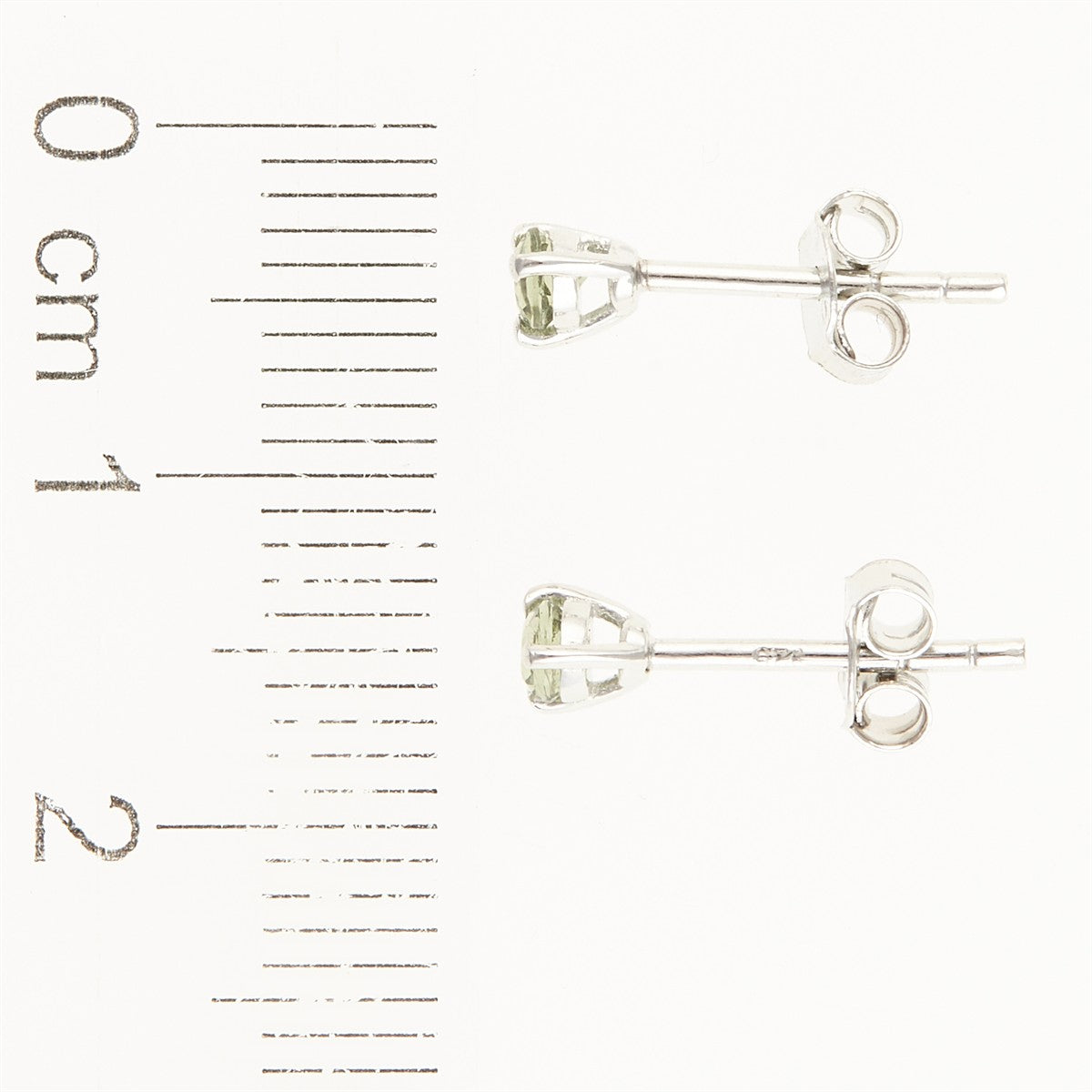 Silver earrings with moldavites 012