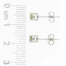 Orecchini in argento con Moldaviti 014