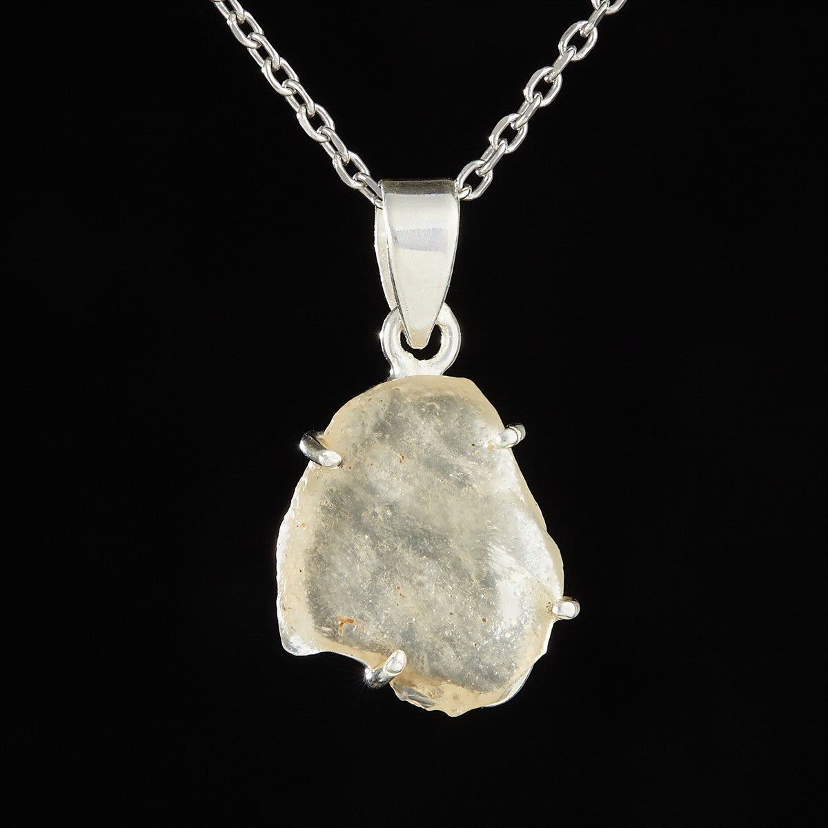 Silver pendant with Libyan glass SATLDG001