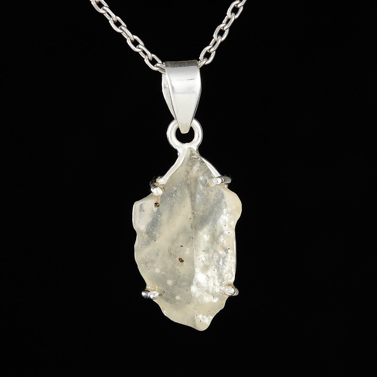 Silver pendant with Libyan glass SATLDG001A