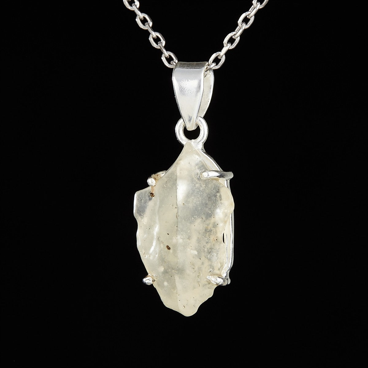 Silver pendant with Libyan glass SATLDG001A