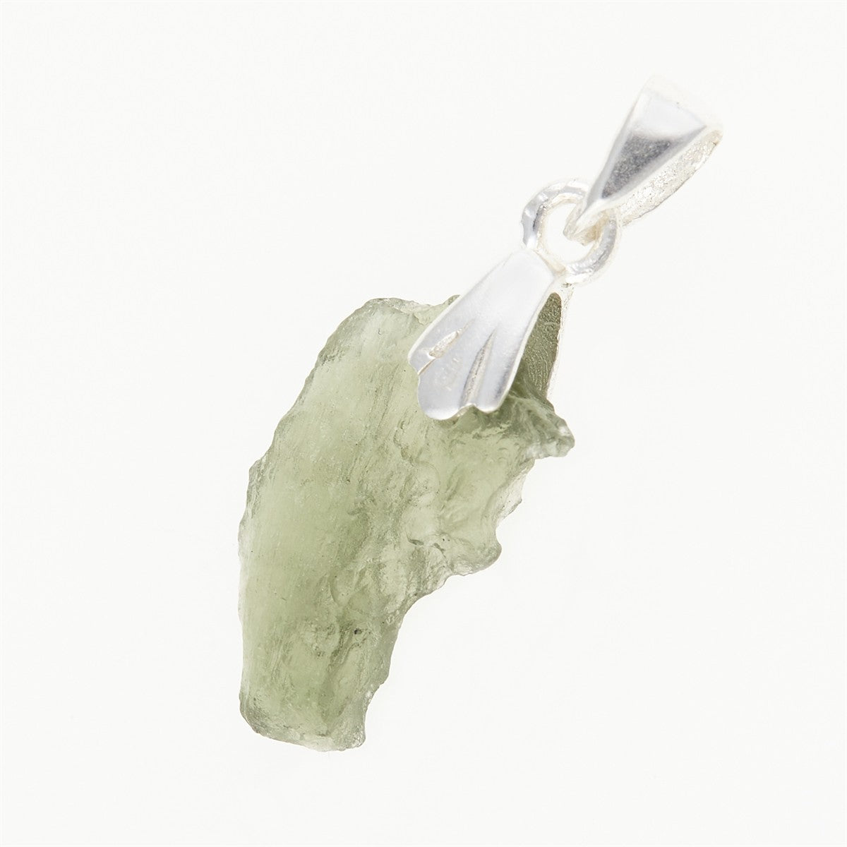 Silver pendant with moldavite 001-1