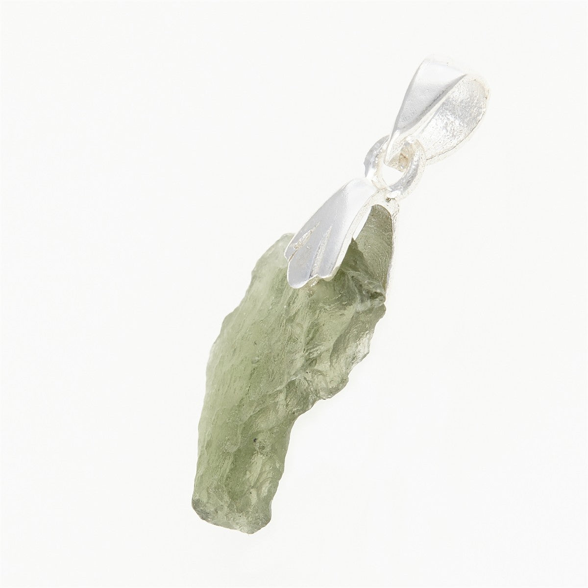 Silver pendant with moldavite 001-1