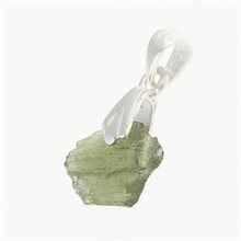 Ciondolo Argento con codice moldavite 001-10