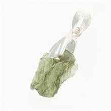 Ciondolo Argento con codice moldavite 001-11
