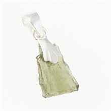 Ciondolo Argento con codice moldavite 001-12