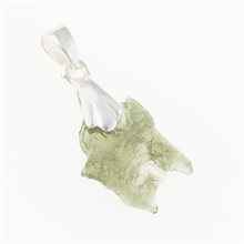 Ciondolo Argento con codice moldavite 001-13