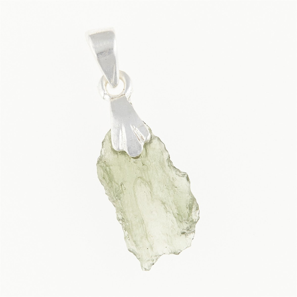 Silver pendant with moldavite 001-15