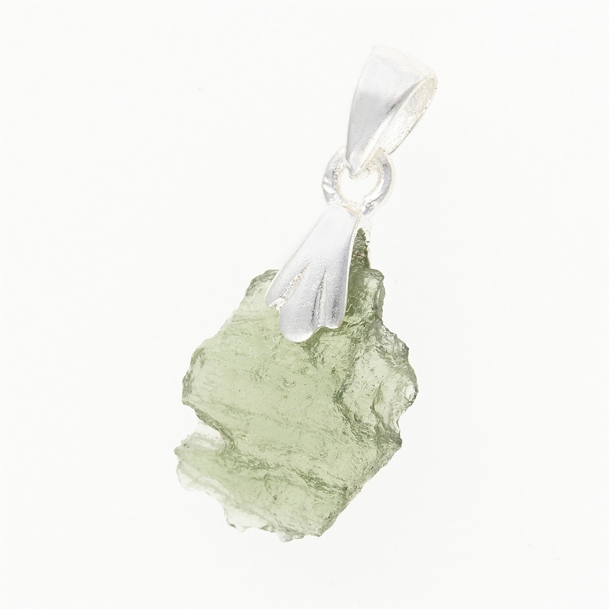 Silver pendant with moldavite 001-2