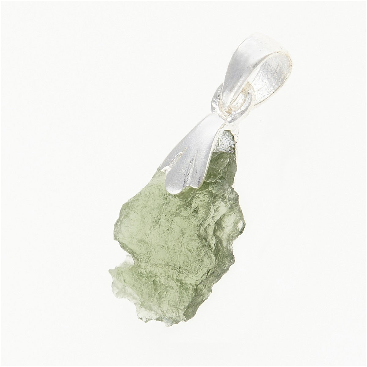 Silver pendant with moldavite 001-2