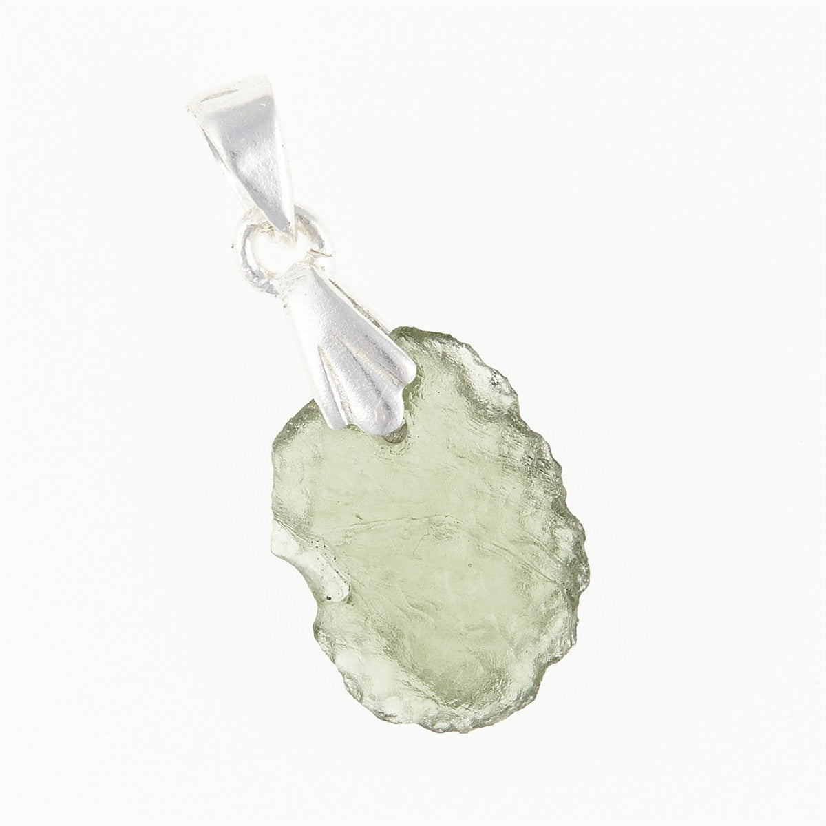Silver pendant with moldavite 001-3