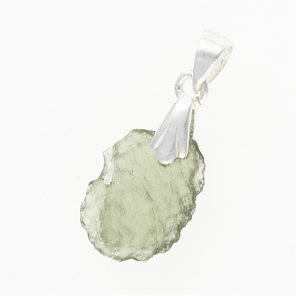 Silver pendant with moldavite 001-3