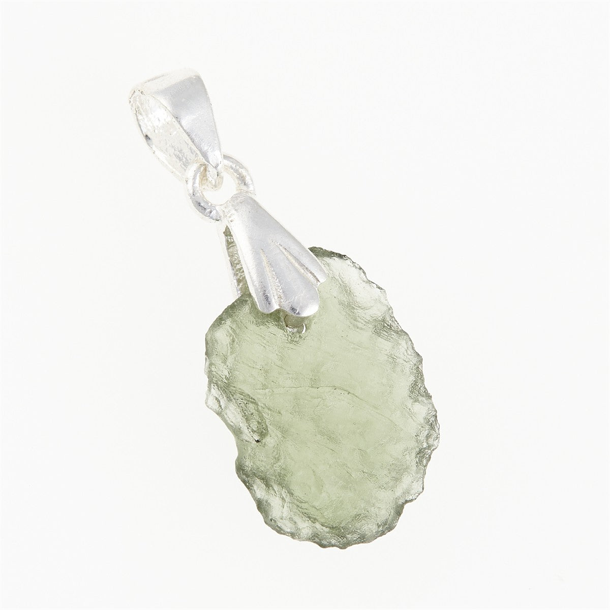Silver pendant with moldavite 001-3