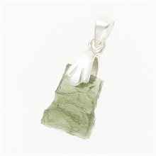Ciondolo Argento con codice moldavite 001-5