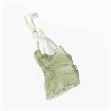 Ciondolo Argento con codice moldavite 001-5