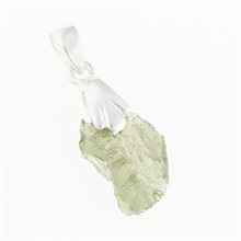 Ciondolo Argento con codice moldavite 001-6
