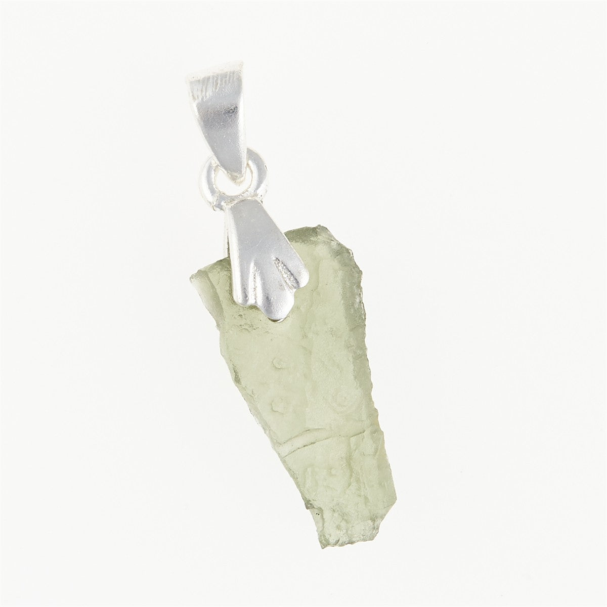 Silver pendant with moldavite 001-7
