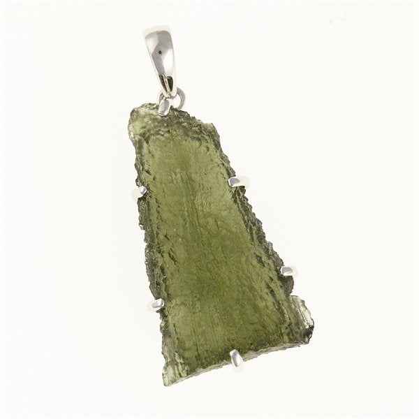 Ciondolo in argento con codice moldavite SM12007