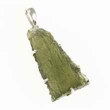 Ciondolo in argento con codice moldavite SM12007