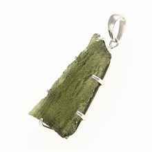 Ciondolo in argento con codice moldavite SM12007