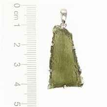 Ciondolo in argento con codice moldavite SM12007