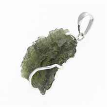 Ciondolo in argento con codice moldavite SM12010
