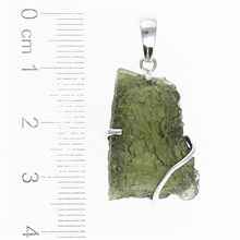 Ciondolo in argento con codice moldavite SM12010