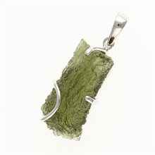 Ciondolo in argento con codice moldavite SM12013