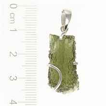 Ciondolo in argento con codice moldavite SM12013
