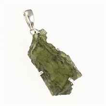 Ciondolo in argento con codice moldavite SM12021