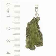 Ciondolo in argento con codice moldavite SM12021