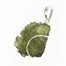 Ciondolo in argento con codice moldavite SM12038