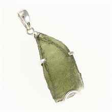 Ciondolo in argento con codice moldavite SM12048