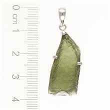 Ciondolo in argento con codice moldavite SM12048
