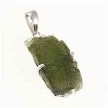 Ciondolo in argento con codice moldavite SM12055
