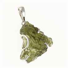 Ciondolo in argento con codice moldavite SM12057