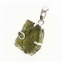 Ciondolo in argento con codice moldavite SM12059