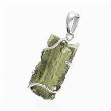 Ciondolo in argento con codice moldavite SM12070