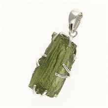 Ciondolo in argento con codice moldavite SM12072