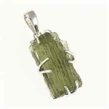 Ciondolo in argento con codice moldavite SM12072
