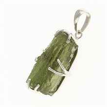 Ciondolo in argento con codice moldavite SM12072