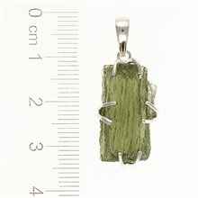 Ciondolo in argento con codice moldavite SM12072
